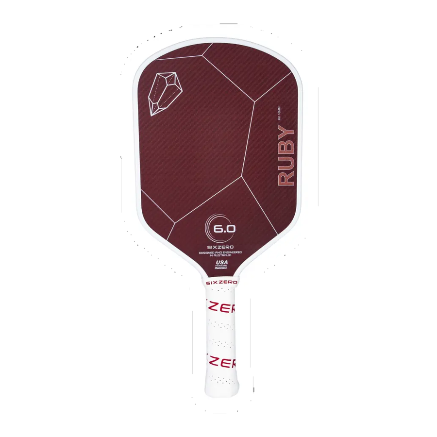 Six Zero Ruby (14mm) pickleball paddle